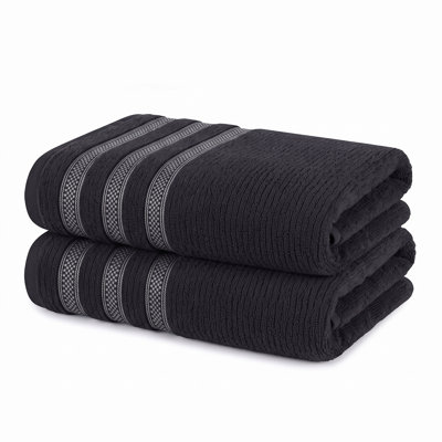 Serviettes de bain moelleuses 100% coton