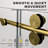 Uks04 66 In. To 72 In. X 76 In. H Frameless Sliding Shower Door In Satin Brass With 3/8 In. (10mm) Clear Glass-120409414-123516754