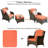 Wicker 5 - Person Patio Conversation Sets with Cushions-366435021