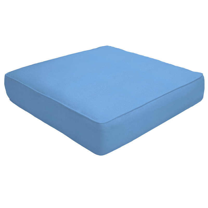 Coussin de repose-pieds sunbrella intérieur/extérieur double pipe, H 5 po x l 24 po x P 24 po, Toile Toile Capri Sunbrella®