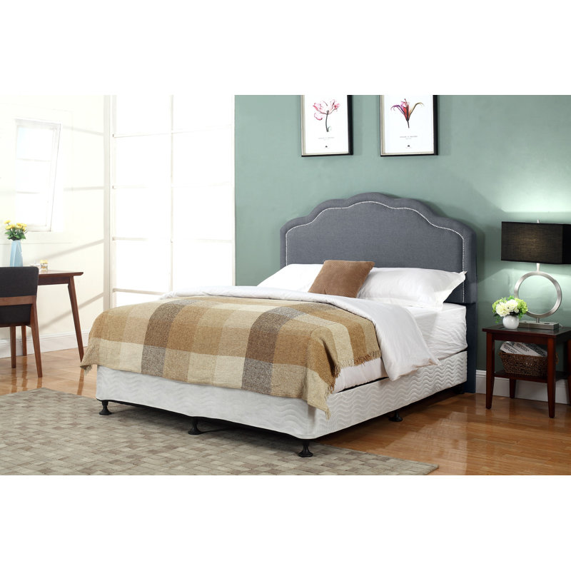 Tête de lit tapissier Chinn, Gris