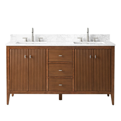 60" Double Bathroom Vanity Set