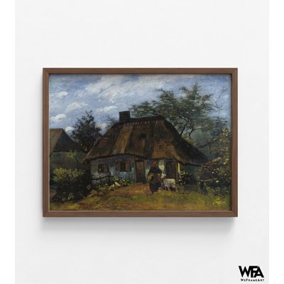 «Farmhouse In Nuenen» par Vincent Van Gogh, ancienne ferme, reproduction de peinture à l'huile, impression de paysage champêtre, ferme de Van Gogh, reproduction d'art mural rustique