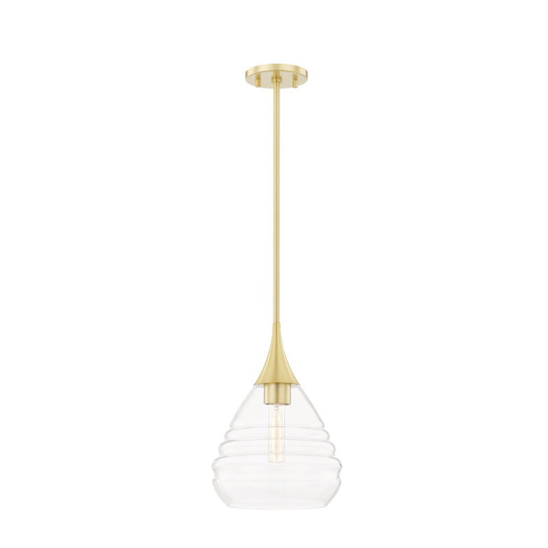 Marissa 1 - Light Single Pendant, 13.13" H x 9.5" W x9.5" D, Old Bronze
