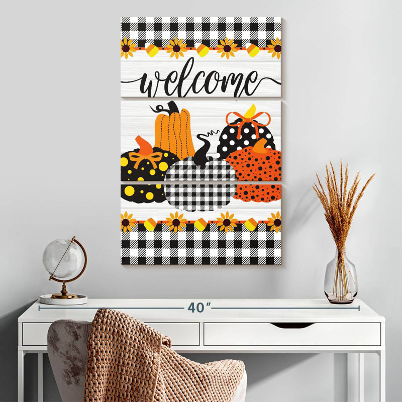 Plaque murale Kema Welcome, H 32 po x l 20 po