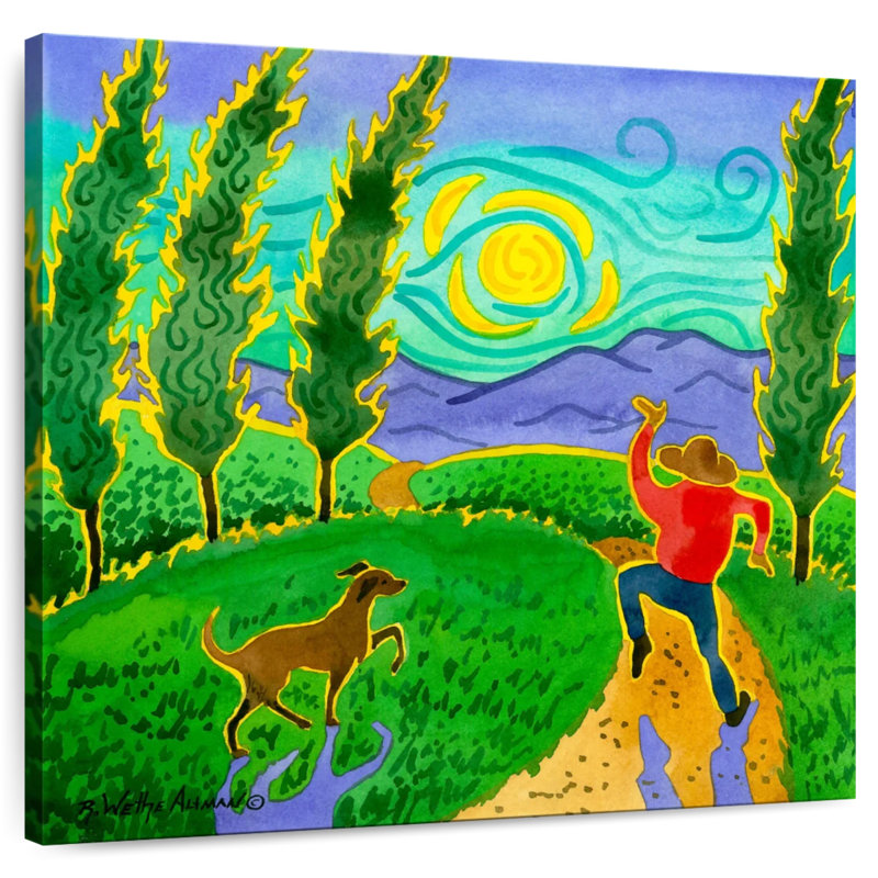 Leisha Oh Happy Day, 36" H x 36" W