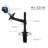 Mount-It Full Motion Adjustable Single Computer Monitor Desk Clamp Mount Up to 32" | Black
