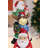 Stacking Snowman Elk Santa Christmas Decoration with LED Lights Battery Operated Indoor Use Only