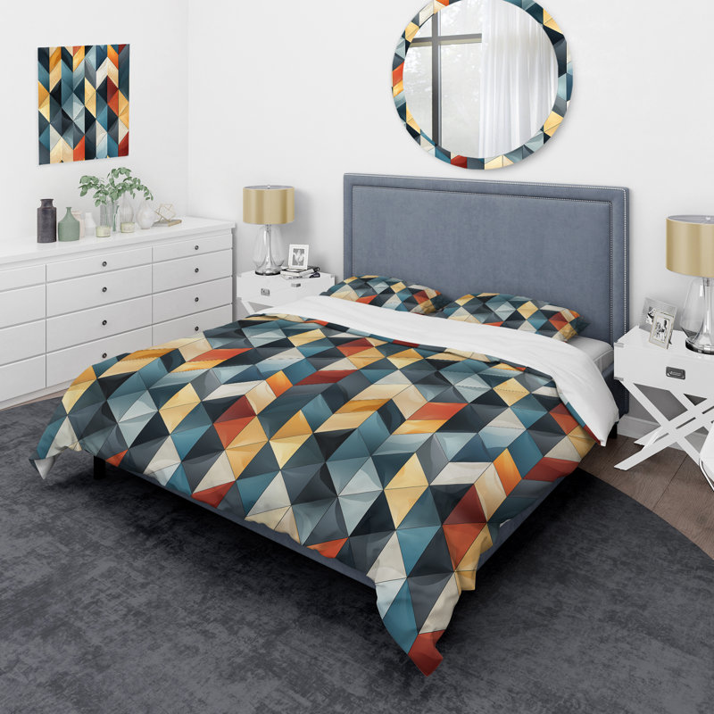 Ammy Scandinavian Simplicity Marble Pattern - Marble Duvet Cover Set - Microfiber Polyester