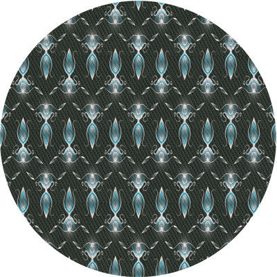 Noir Tapis décoratif