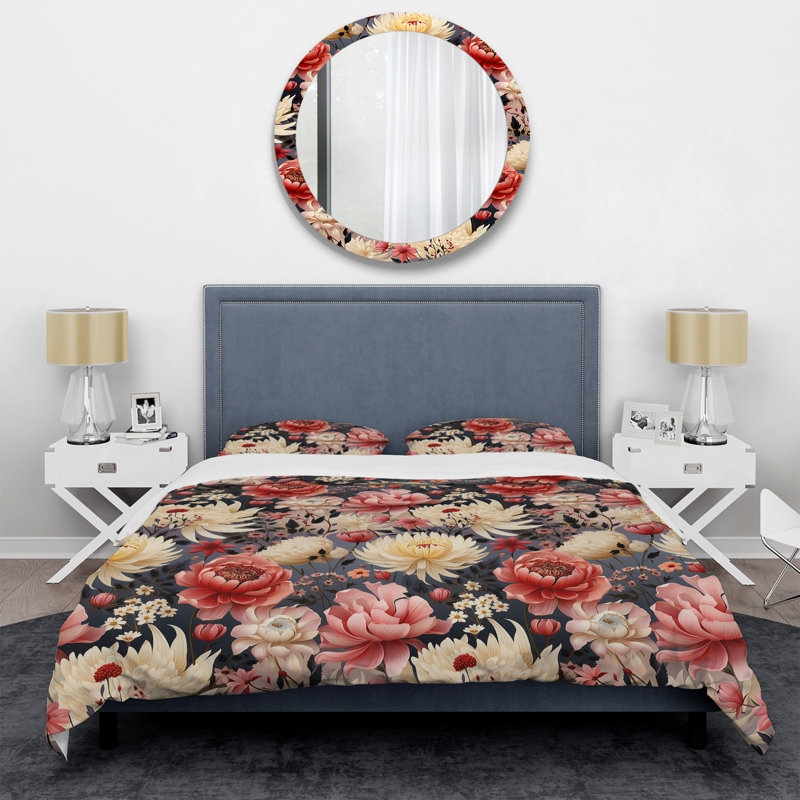 Ensemble de housse de couette Native Grace Pink Wildflower Gardens I - Floral
