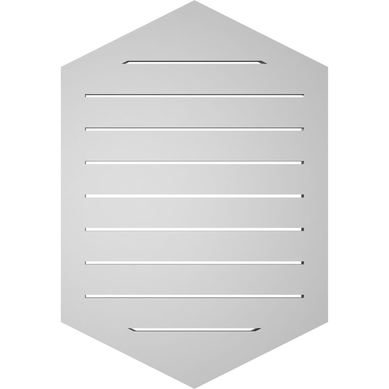 Pente verticale verticale en uréthane 6 pi, H 32 po x l 22 po x P 1,50 po