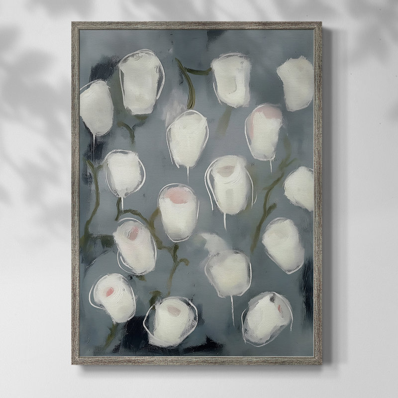 Impression encadrée FLORAL Series DCXCV - Bois massif, H 11 po x l 9 po