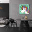  «Unicorn» par Elizabeth Caldwell, art mural en verre acrylique, 24 po x 24 po