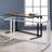 Rectangular White+walnut Desk With Port For Efficient Office Management Walnut And White A Seamless Work Environment