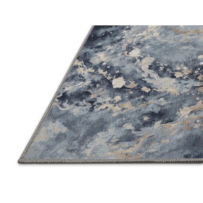 Machine Washable Gray Area Rug