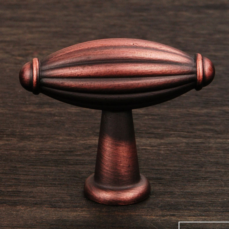 CK Series Bar Knob, Distressed Copper, Large