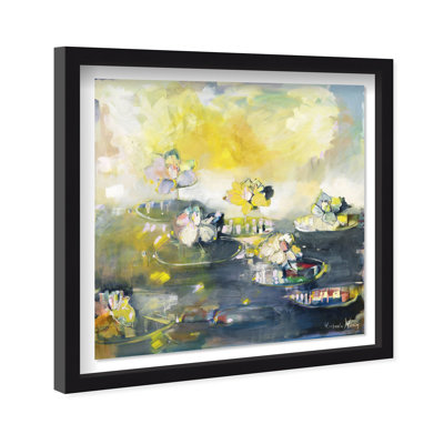 Oliver Gal Michaela Nessim - Through the Sunrise Floral & Botanical - Luxury Shadowbox Framed Wall Art