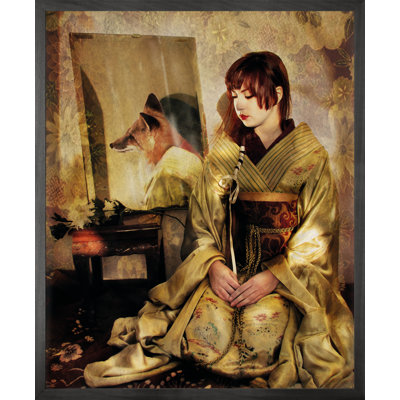 Kitsune by Himitsuhana - Single Picture Frame Print on Canvas