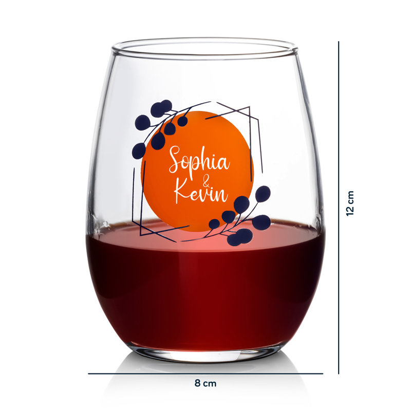 350ml Stemless Wine Glass, Yes