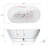 59'' x 29'' Freestanding Soaking Acrylic Bathtub