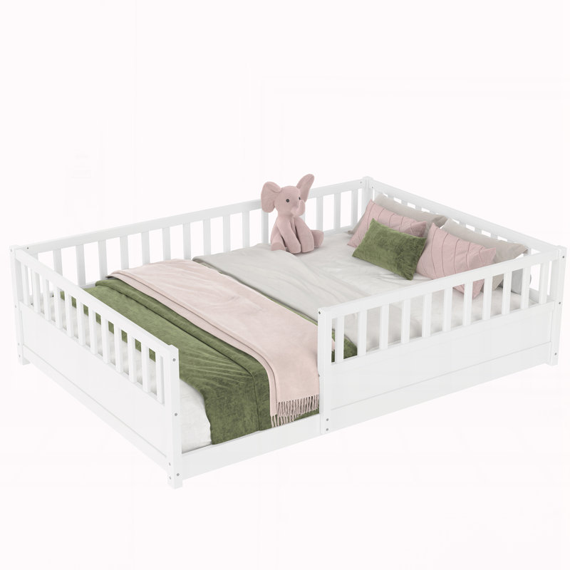 Size Floor Bed, Full, White