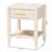 Wooley Mid-Century Fluted Wood 1-Drawer Nightstand-1286910489