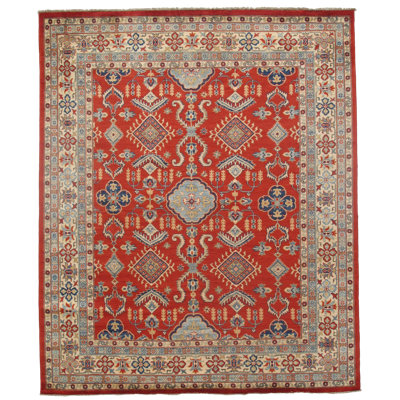 Kazak One-of-a-Kind Rectangle 8'1" X 9'11" Hand Knotted Area Rug