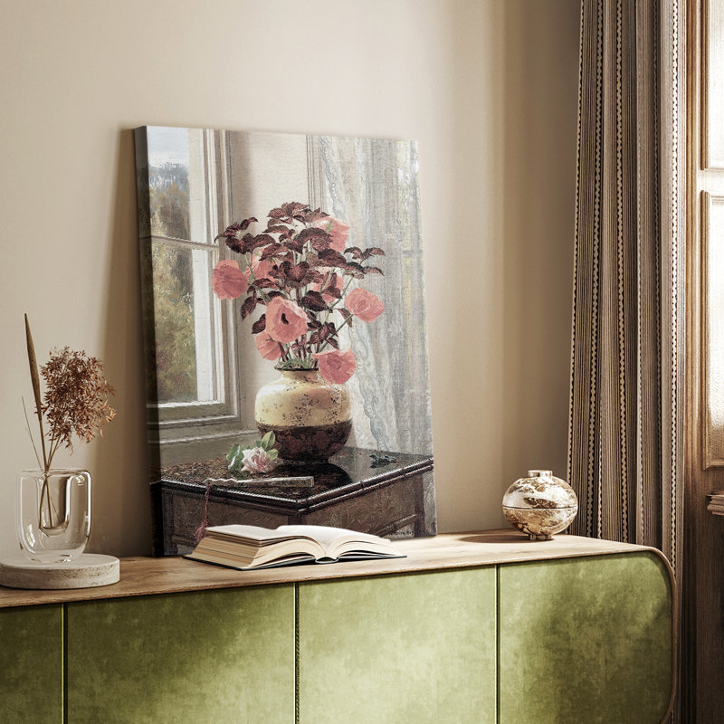 Impression florale rétro XCIX - galerie sur mesure Cavas, H 18 po x l 12 po
