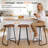 llle Solid Wood Backless Saddle Seat with Footrest Stool Set-1183390070-1183390024-1183390028