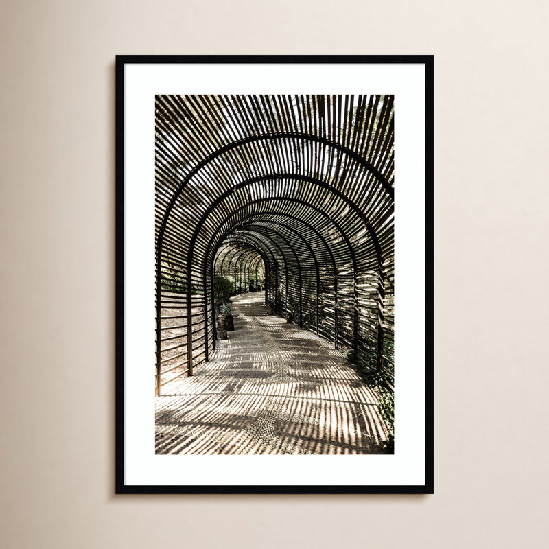 Nihan Shadow Garden by Shot by Clint Wood Framed Wall Art Print, Black , 41" H x 30" W