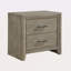Table de chevet moderne à 2 tiroirs, meubles de chambre à coucher en bois durable 1pc