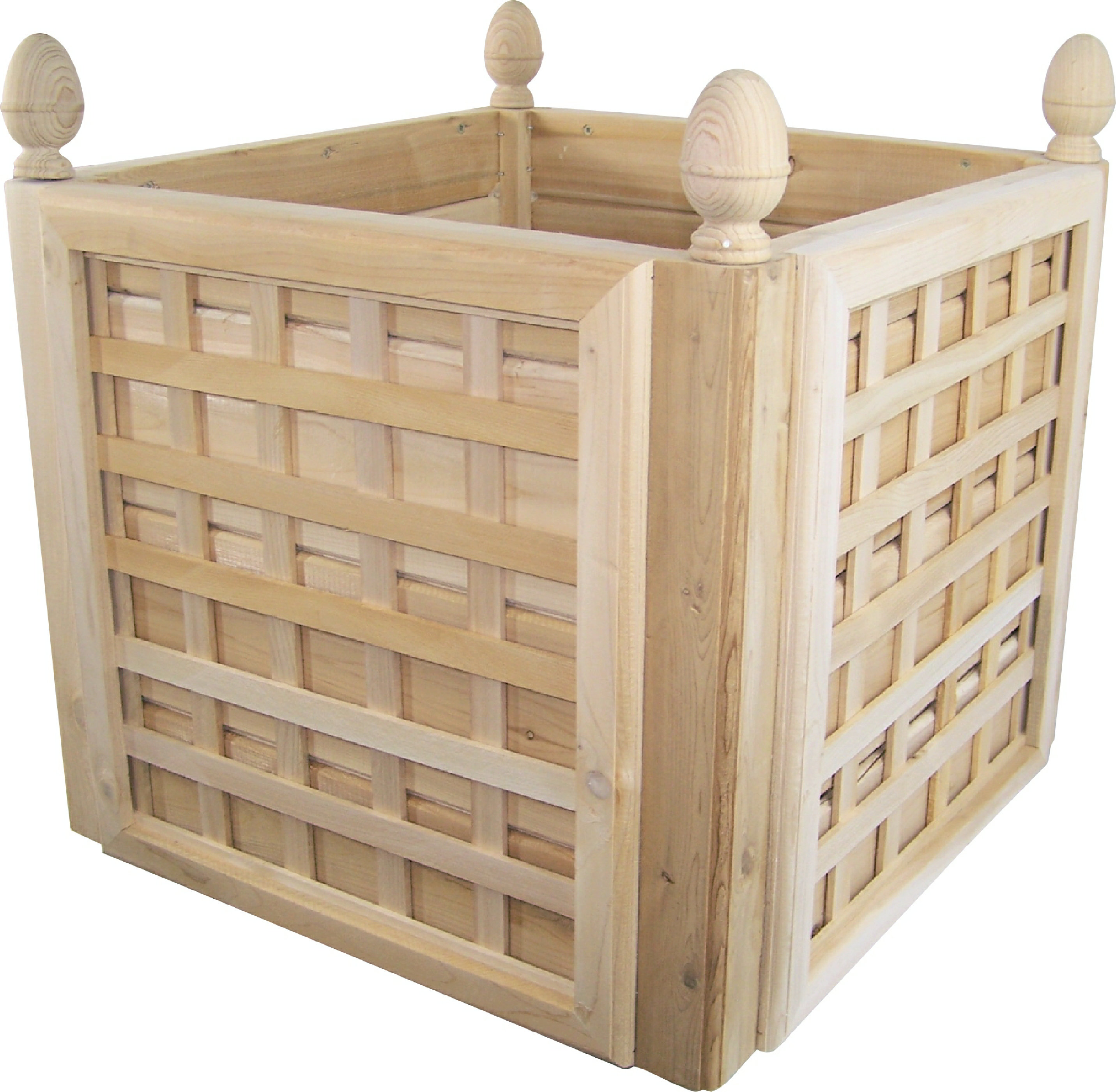 Gracie Oaks Newberg Natural Cedar Wood Planter Box & Reviews | Wayfair