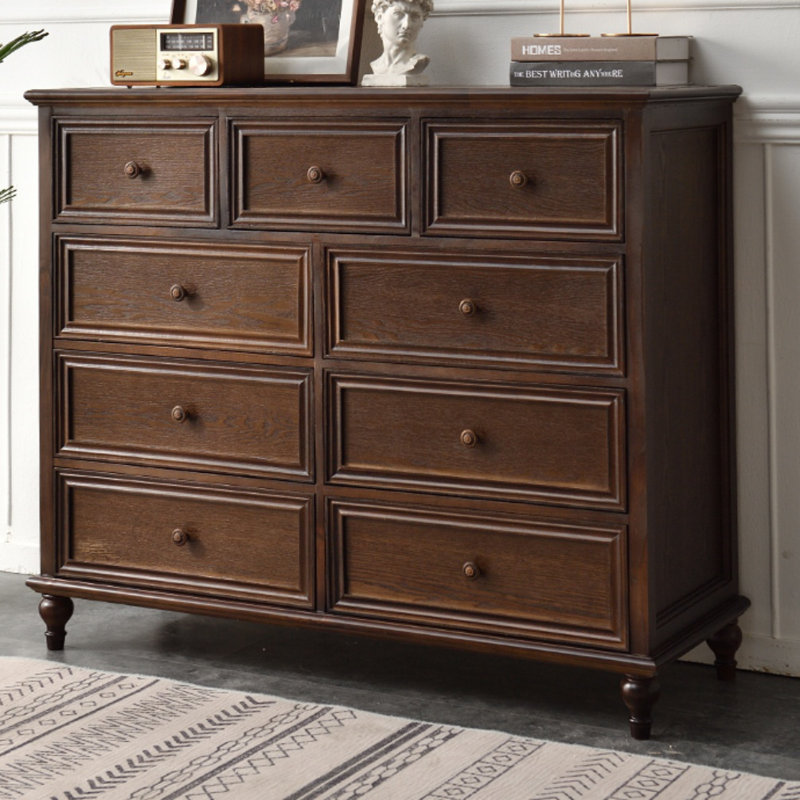 Modern Simple Bedroom Solid Wood Entrance Cabinet Solid Wood Accent Chest