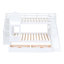 Lit superposé de style blanc, 2 tiroirs, 3 tablettes et glissade, attrayant-130155703