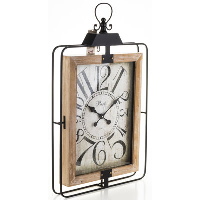 Popham Glass Wall Clock