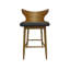 Ensemble de 2 tabourets de bar Mid-Century modernes, gris anthracite et naturel-119320483