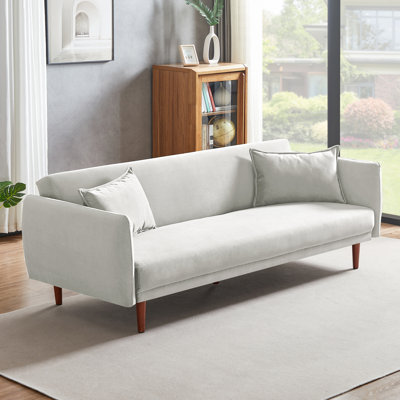 Ebern Designs77'' Velvet Sofa Bed