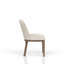 Ensemble de 2 chaises rembourrées cacao et ivoire