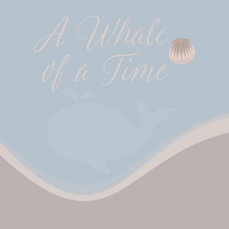 «A Whale Of A Time On Canvas» par Lauren Rader, reproduction, H 36 po x l 36 po