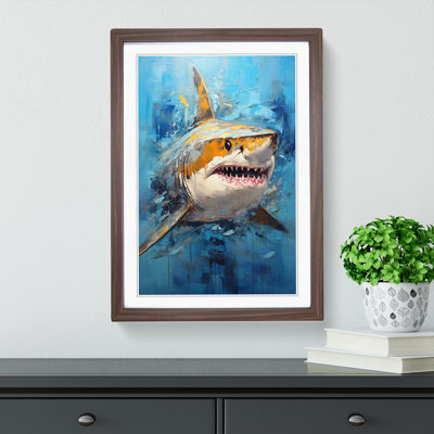 Shark Modern - Framed Print
