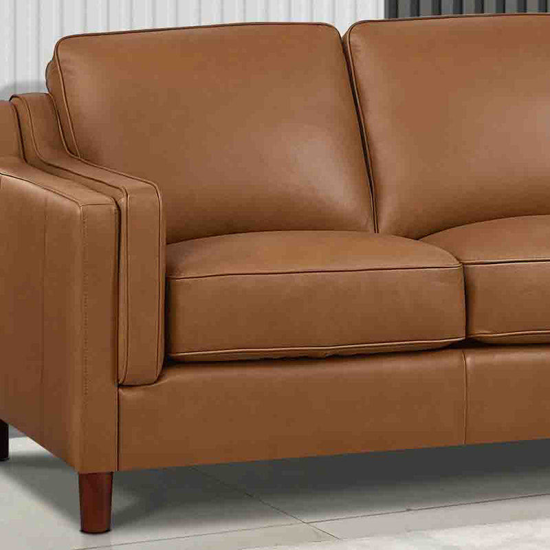 Bella Leather L-Shaped Sectional Right Hand Facing