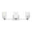 Luisa bath wall sconce with clear fluted glass shades-684034234-684034240