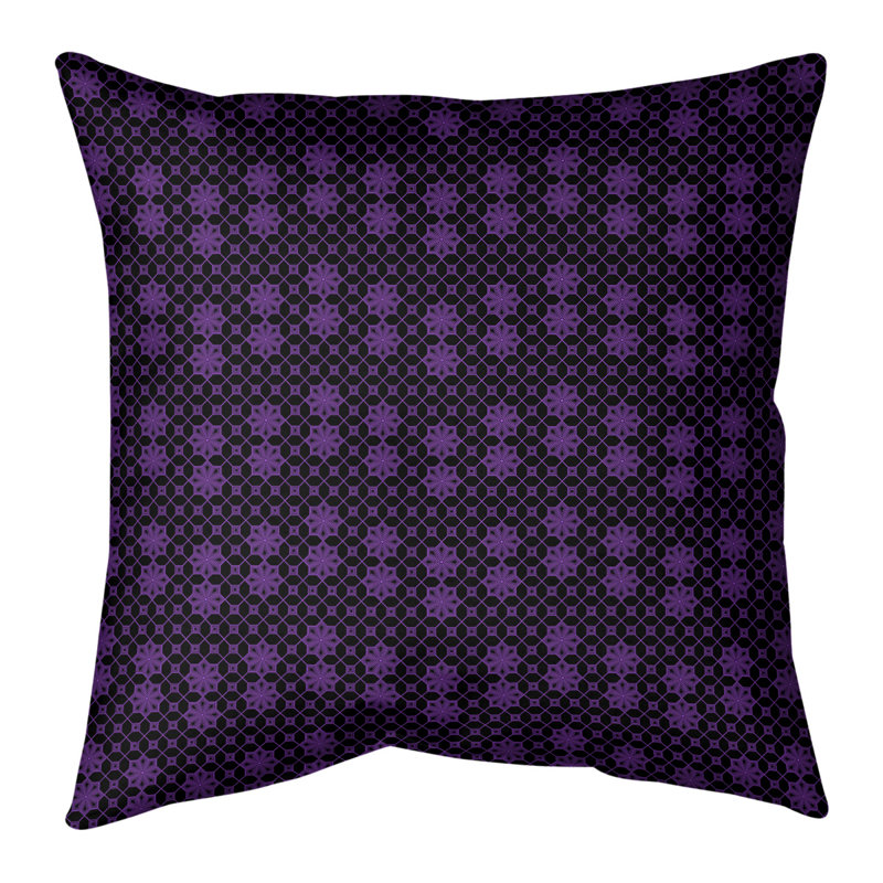 Coussin décoratif floral réversible pour l'extérieur - résistant à la décoloration, lavable à la machine et avec fermeture à glissière