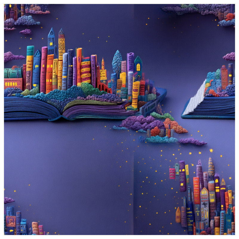 Tapis de bain Bookscape, 34in W x 21in L