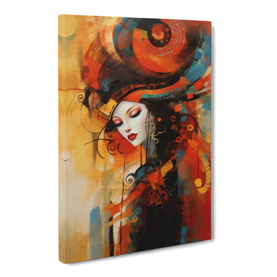 Courtesan Abstract - Wrapped Canvas Print