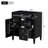 Bathroom Cabinet, Wood Frame Storage Cabinet With Two Drawers And A Tip-Out Drawer