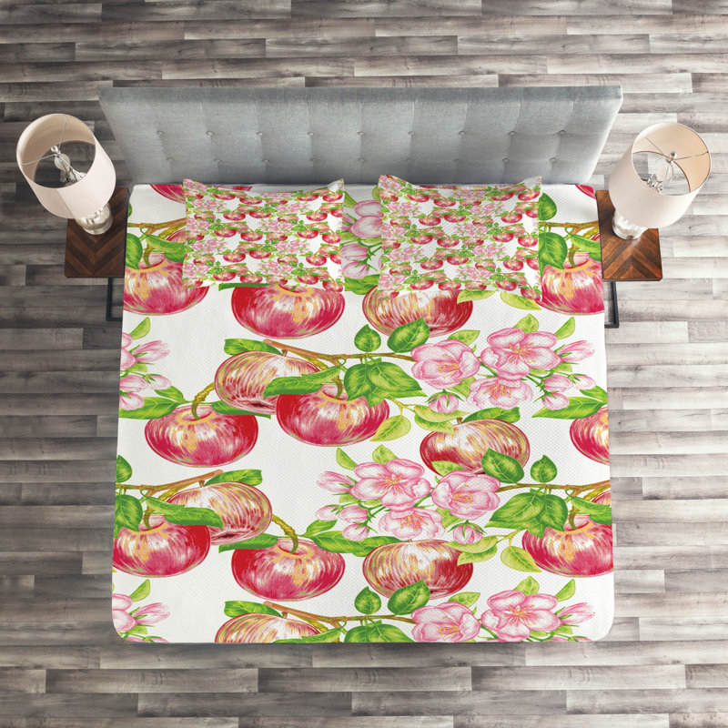 Motifs Farmhouse / Country Polyester Floral Coverlet