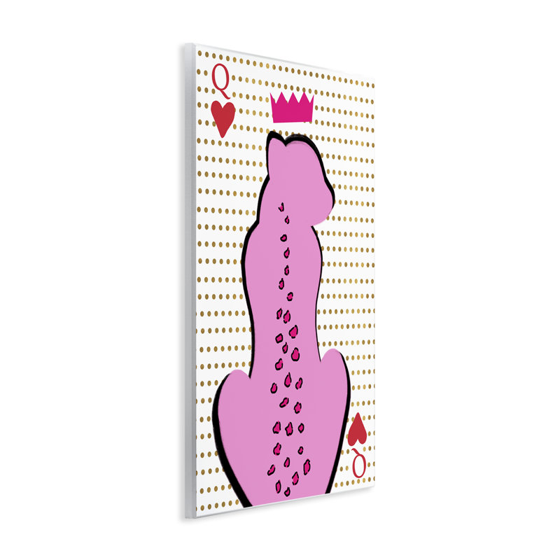 «Queen of Hearts Leopard» par Ann Quach, H 15 po x l 10 po