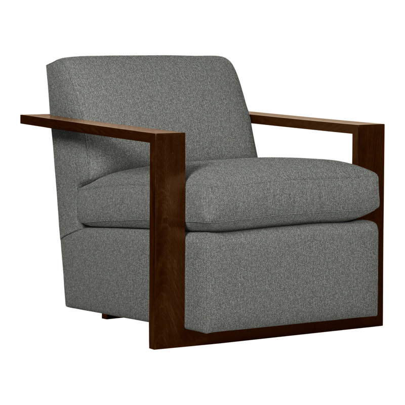 Thom Filicia Home 32" Wide Upholstered Armchair, Wrenn, Ian Pewter